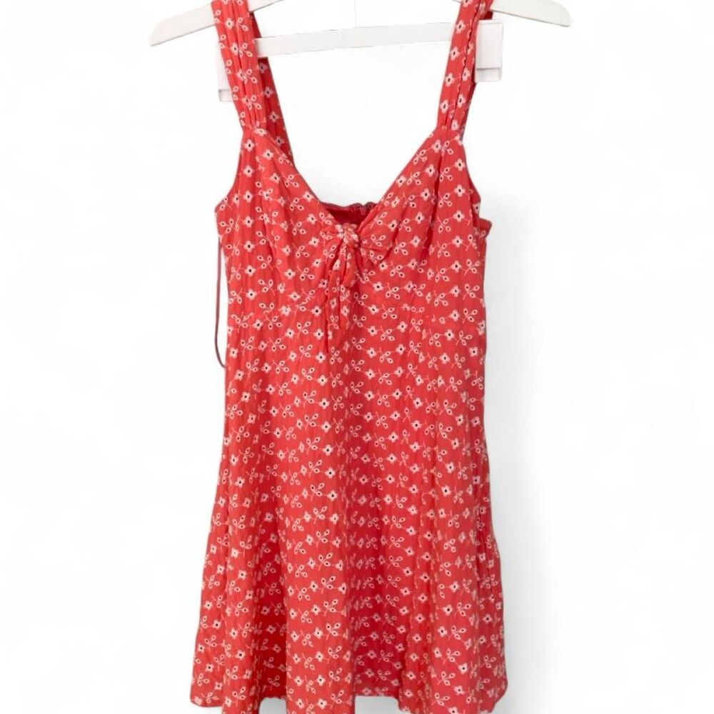 Blue-rain Women's Red and Orange Dress